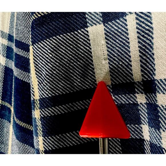 NWT J. Crew Mens XL Classic Flannel Shirt Plaid Blue/White Indigo Dyed Button Up - Picture 4 of 12